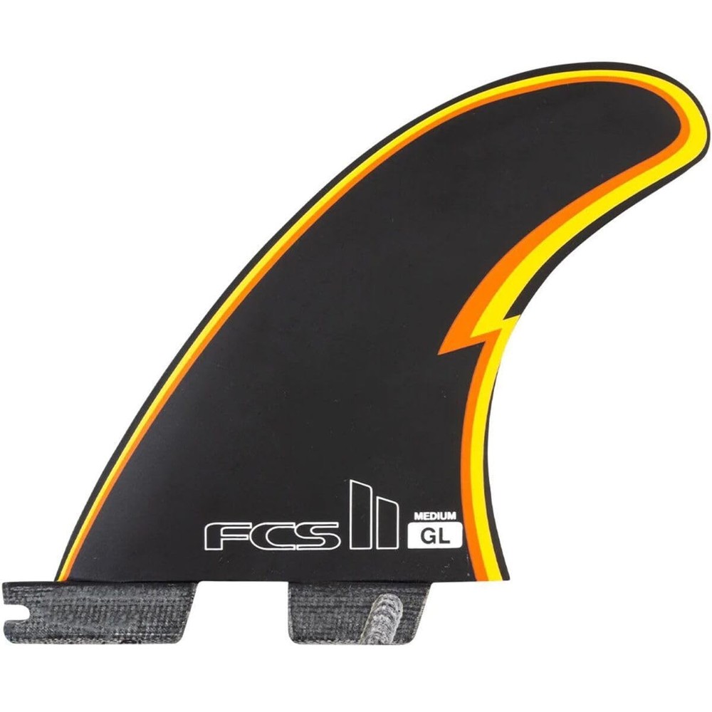 FCS 2 GL PC Tri-Quad Fin Set Black M