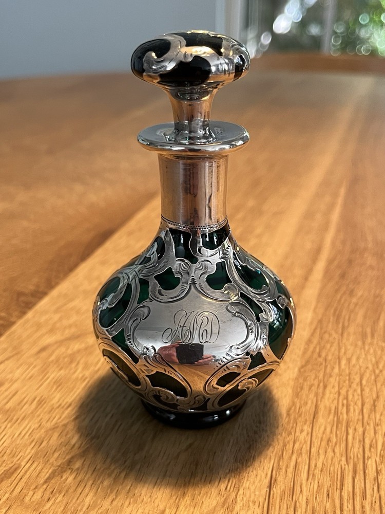 Alvin Green Silver Overlay Perfume