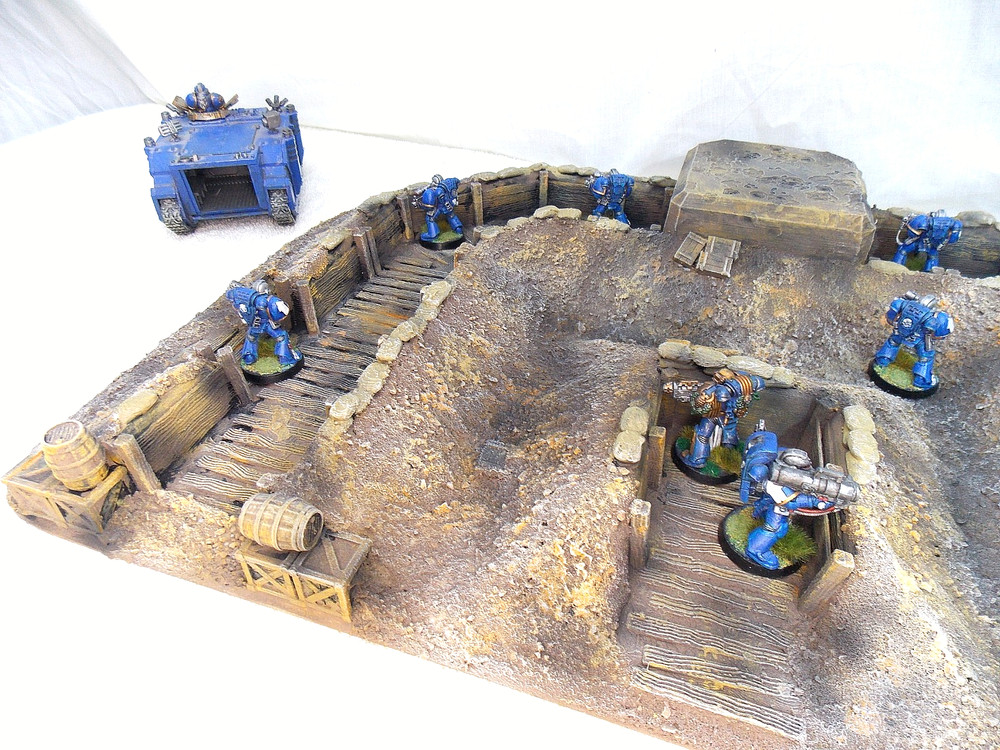 WARGAMING TERRAIN PAINTED ADVANCE ORDERS TRENCH SYSTEM