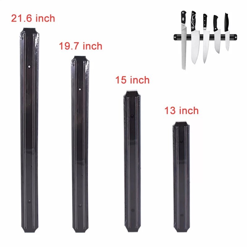 Wall Mount Magnetic Knife Scissor Storage Holder Rack Strip Kitchen Tool