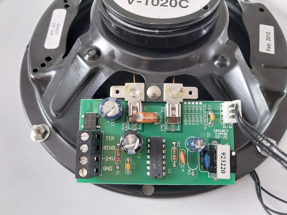 VALCOM V-1020C 8-Inch Flush Mount Ceiling Speaker