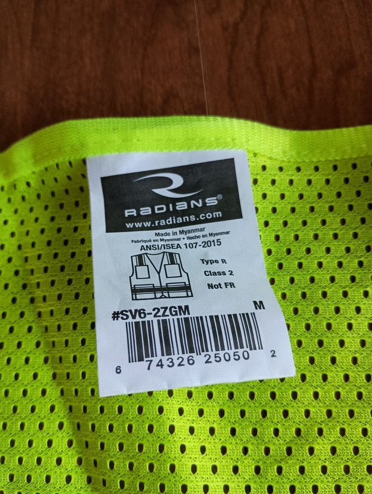 Radians SV6 Two-tone Class 2 Surveyor Polyester Mesh Vest Size Medium