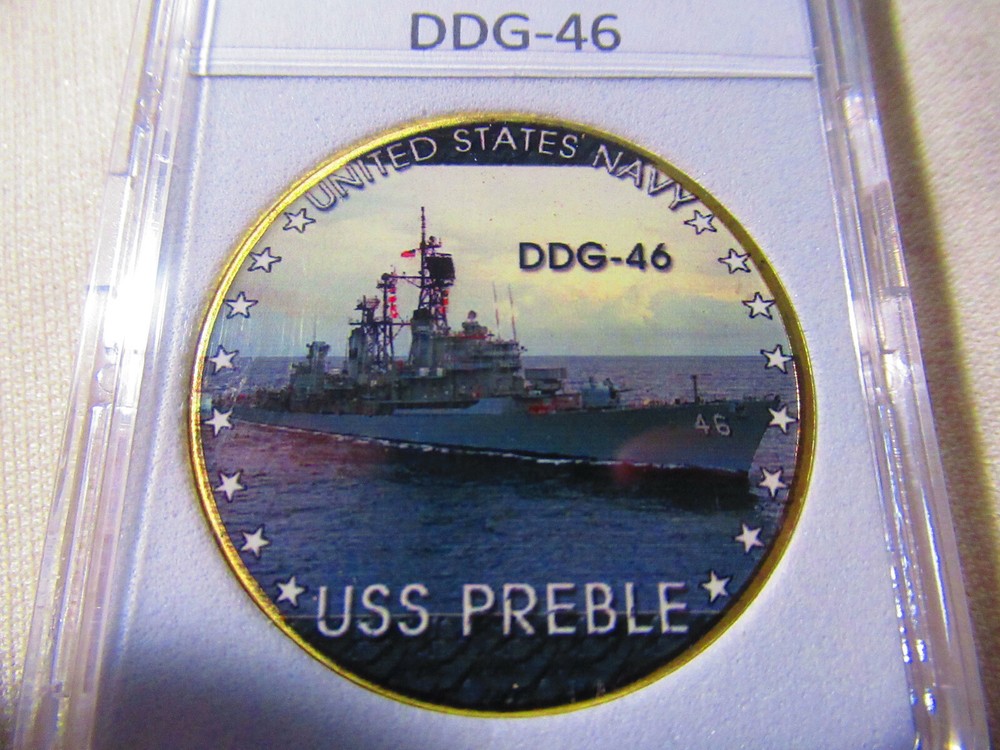 US NAVY - USS PREBLE (DDG-46) Challenge Coin