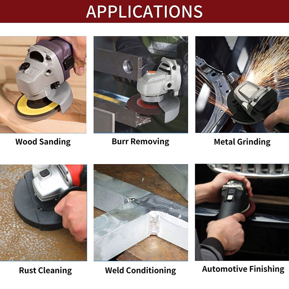 51 PCS 2" Medium Roll Lock Grinding Surface Conditioning Disc with 2" Pad Holder