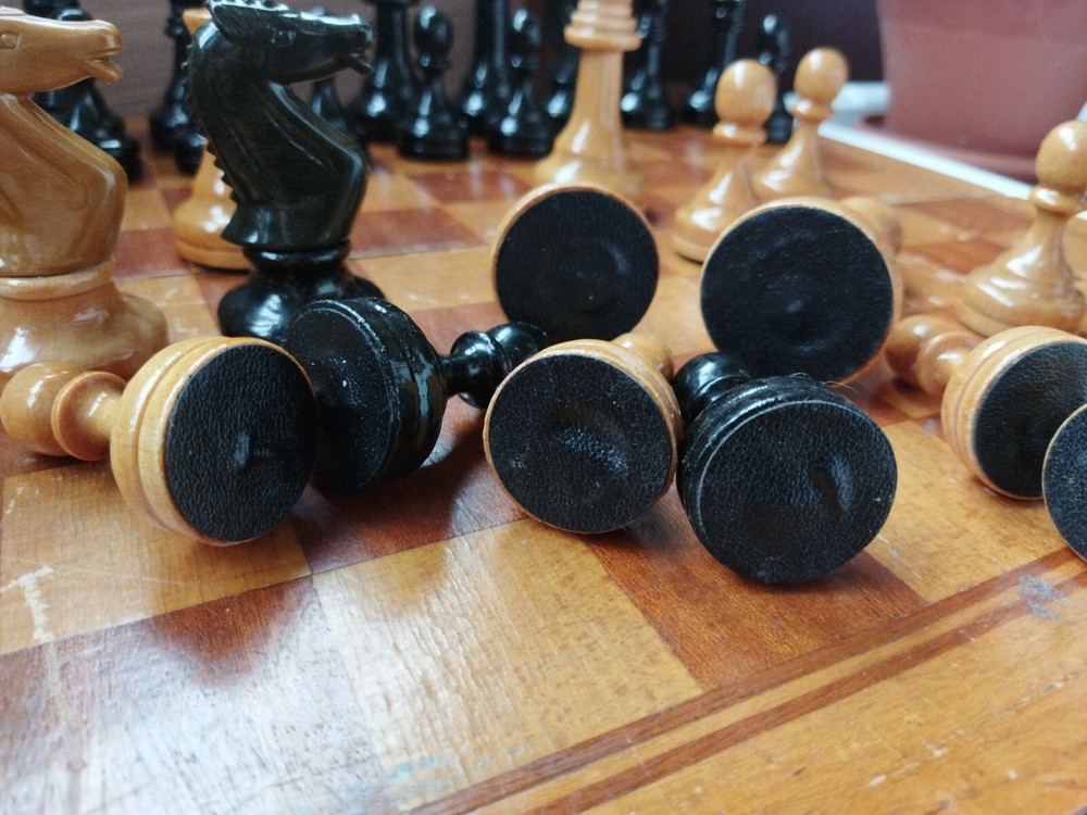Vintage soviet old chess