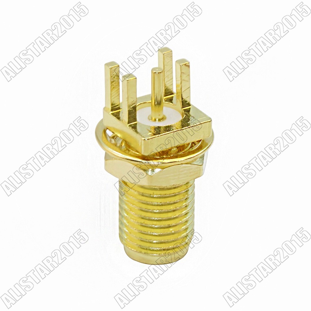 20, SMA Female End Launch Bulkhead PCB Edge Mount short version PCB RF Connector