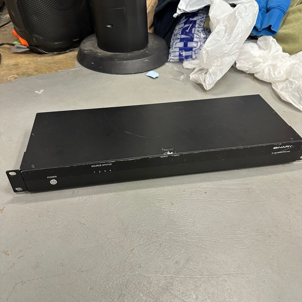 BINARY B120 HDMATRIX 4x4 HDMI Matrix Switcher 4K 4 Input 4 Output Rack Mountable