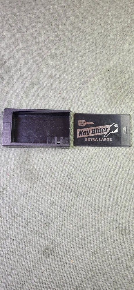 Lucky Line Extra Large Magnetic Key Hider – Black Plastic, Good Condition