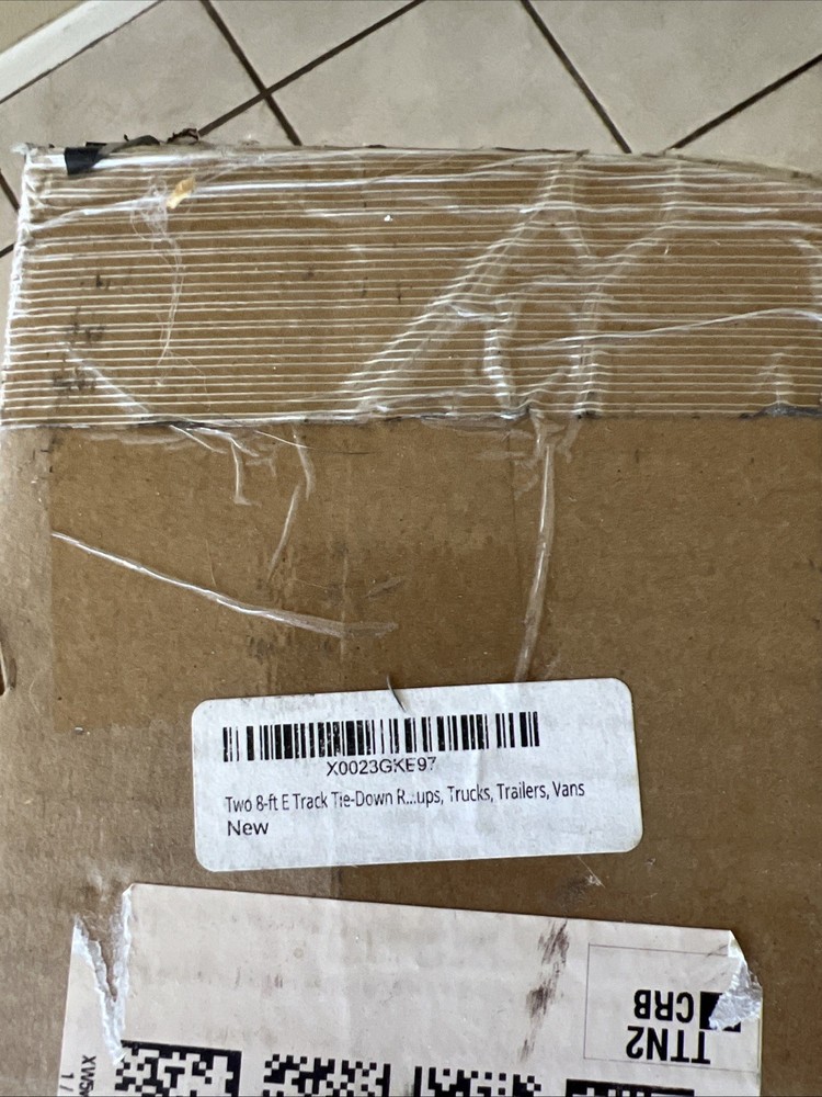 2 - 8ft E Track Cargo Tie Down Railing