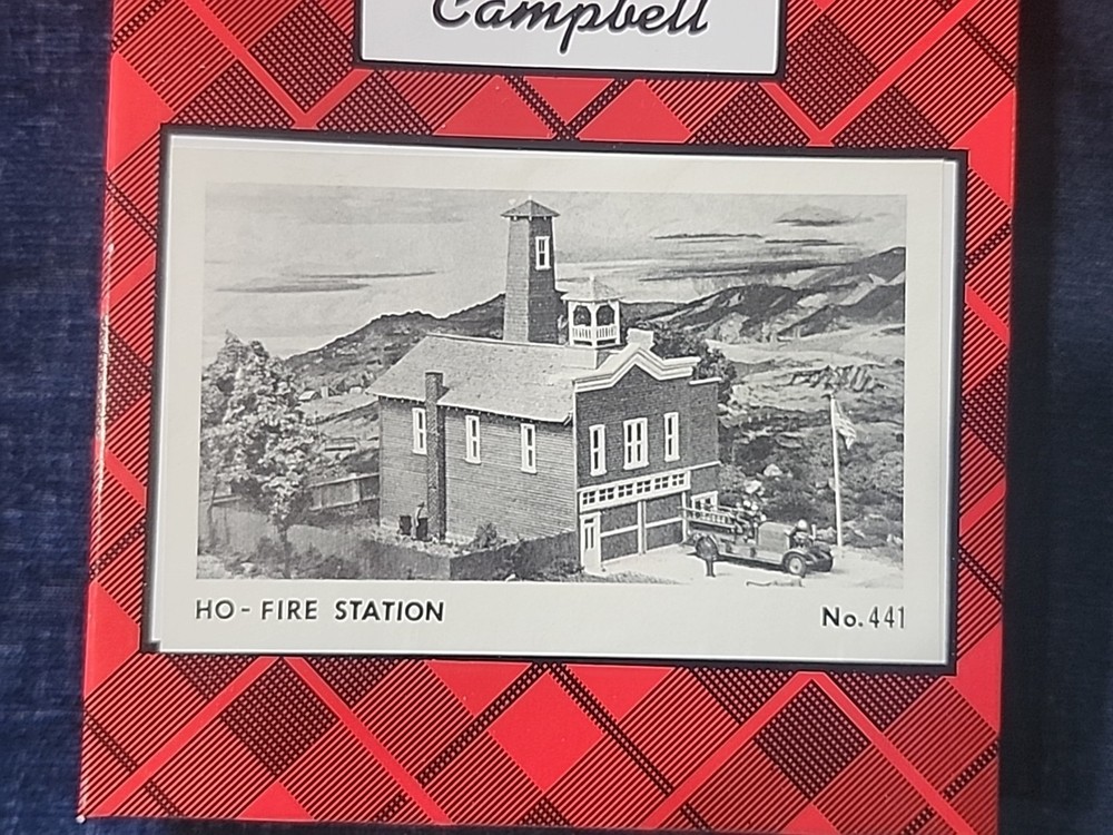 Campbell Scale Models 441, Fire Station, HO Scale, New, Builders Kit