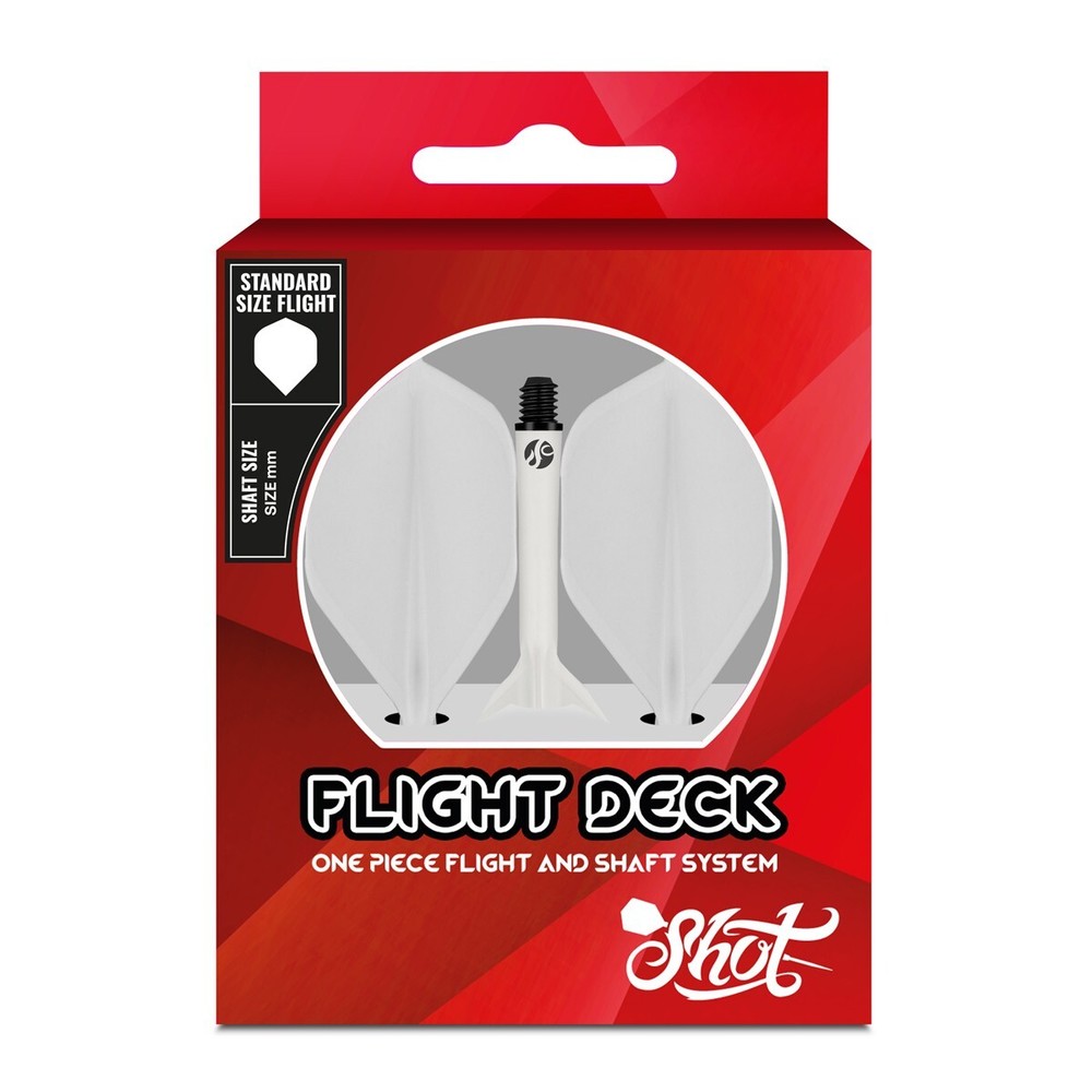 WHITE MEDIUM SHOT FLIGHT DECK 1 PIECE SHAFT & FLIGHT SYTEM