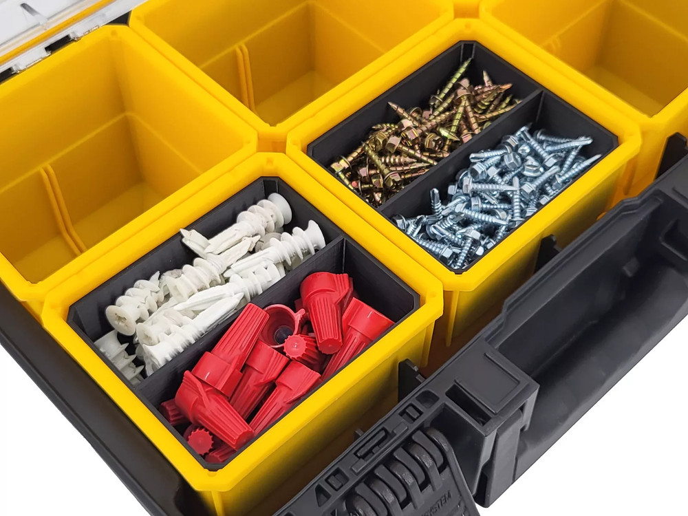 Dewalt ToughSystem 2.0 Compact Organizer Compatible Small Nesting Insert Bin