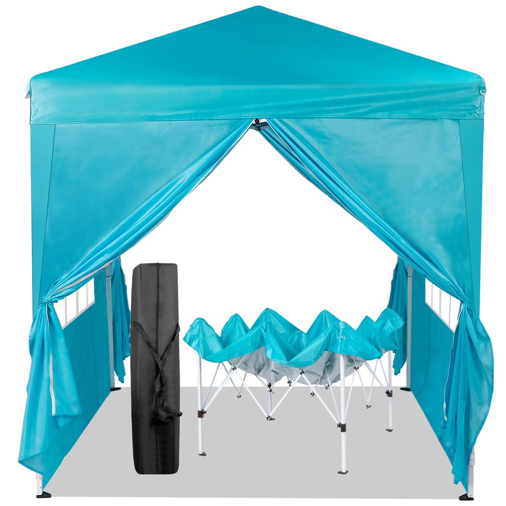 6.5X6.5FT Two Doors & Two Windows Practical Waterproof Right-Angle Folding Tent