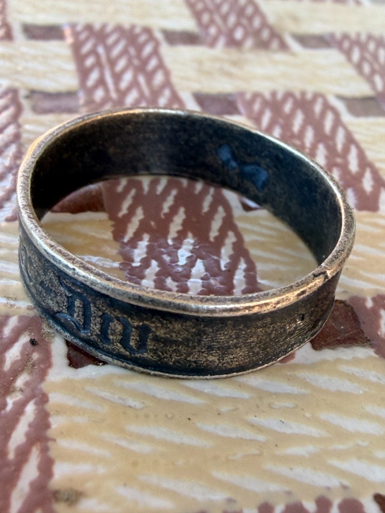 German silver Ring. WW2.