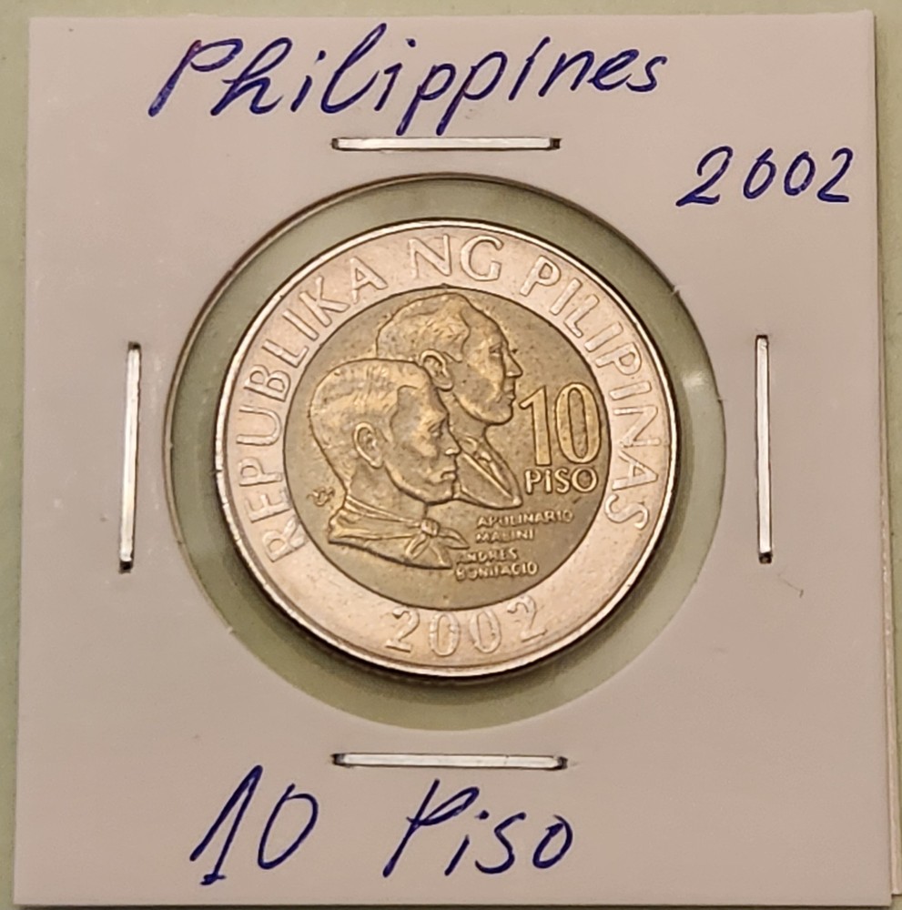 Philippines coin, 10 Piso, 2002