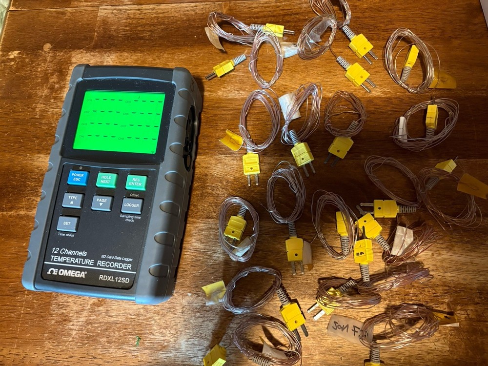 Omega Temperature Recorder Rdxl12sd Please Read