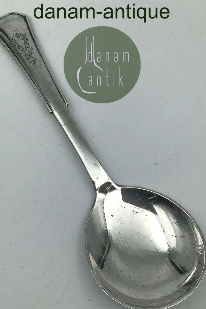Hans Hansen Heirloom Silver No. 8 Silver Jam Spoon