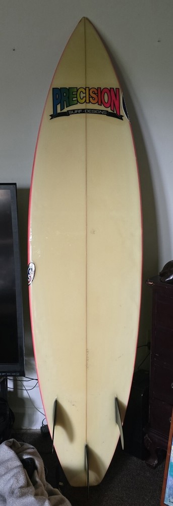 6'7" Precision Board- Preowned With Cover/leash