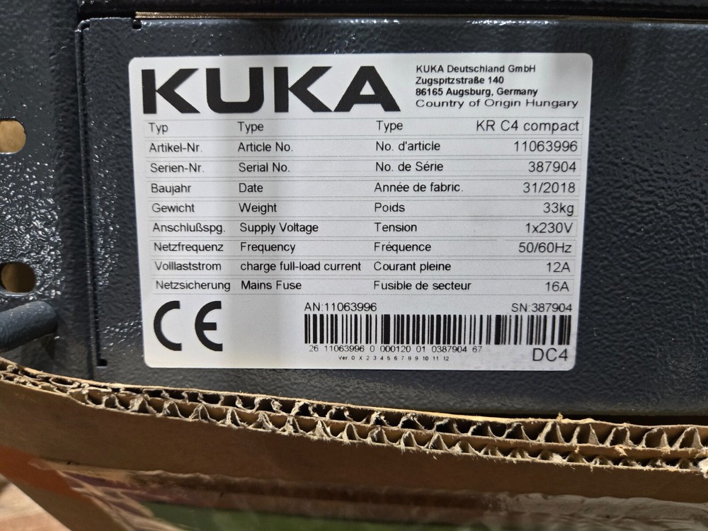 Kuka KRC4 Compact Controller w/ Recovery USB Stick New unit