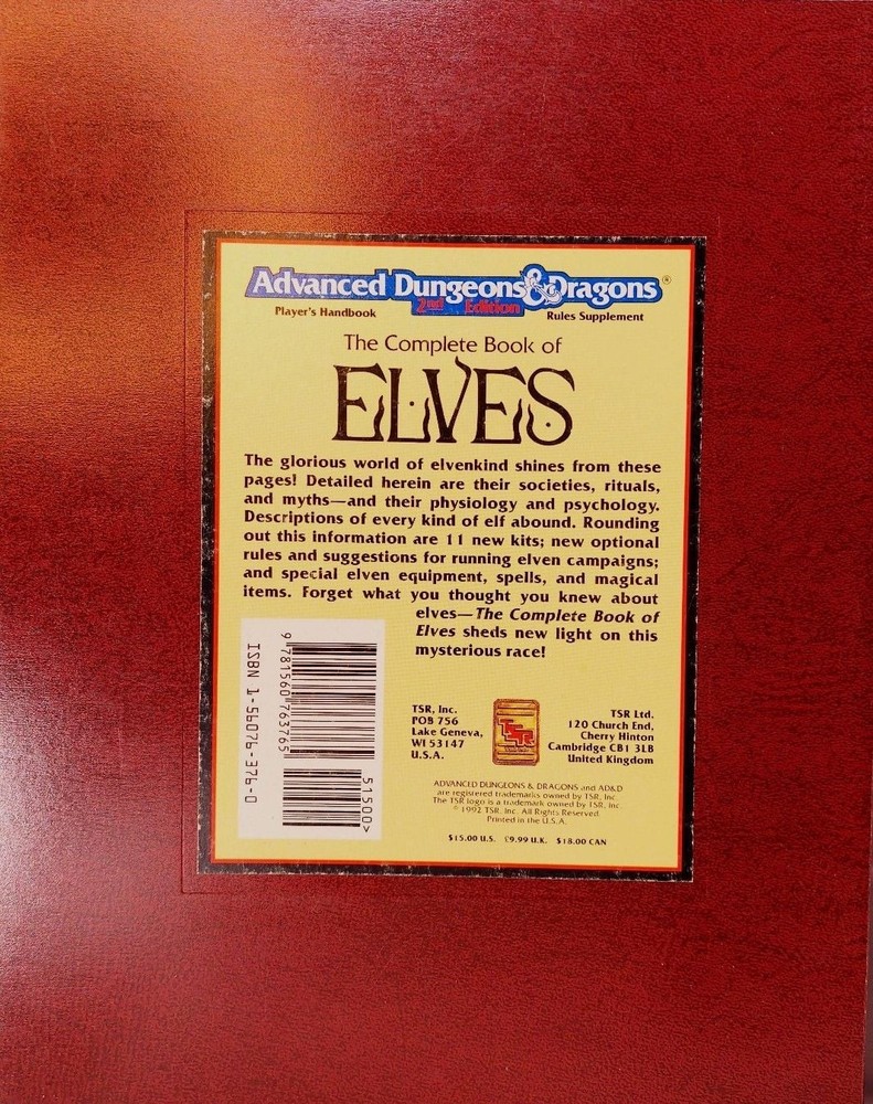 TheAdvanced Dungeons & Dragons 2nd Edition