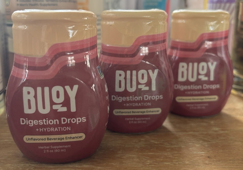 Buoy Digestion Drops + Hydration Unflavored 3pack