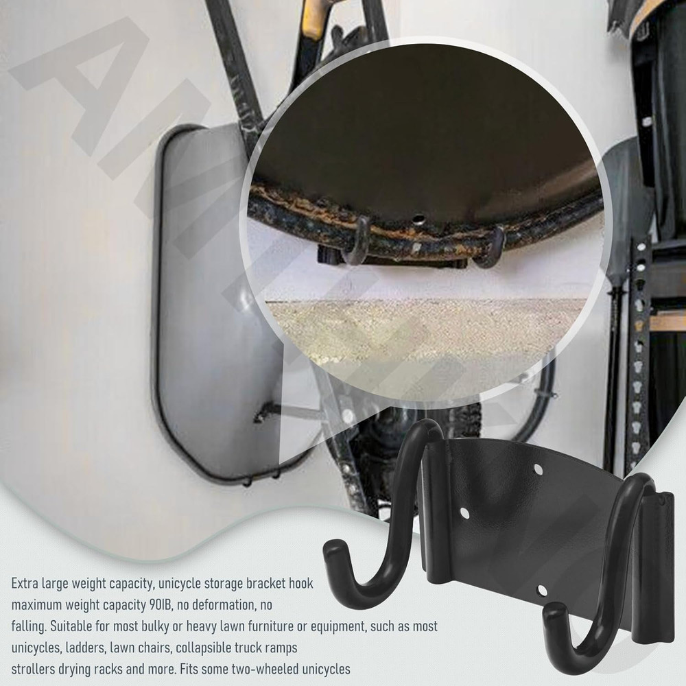 Wheelbarrow Storage Bracket - 90 Lbs Capacity, Use for Most Wheelbarrows, Effect