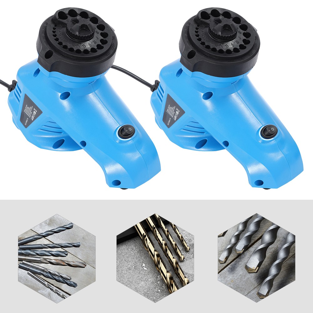 2pcs 3‑12mm Drill Bit Sharpener Grinder Electric Twist Drill Sharpener HighSpeed