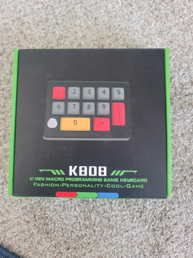 IKKEGOL 12 Key Macro Programming Game Keyboard (K808)