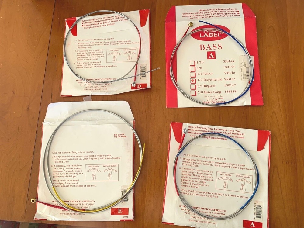 Red Label 1/2 Upright Bass Single String