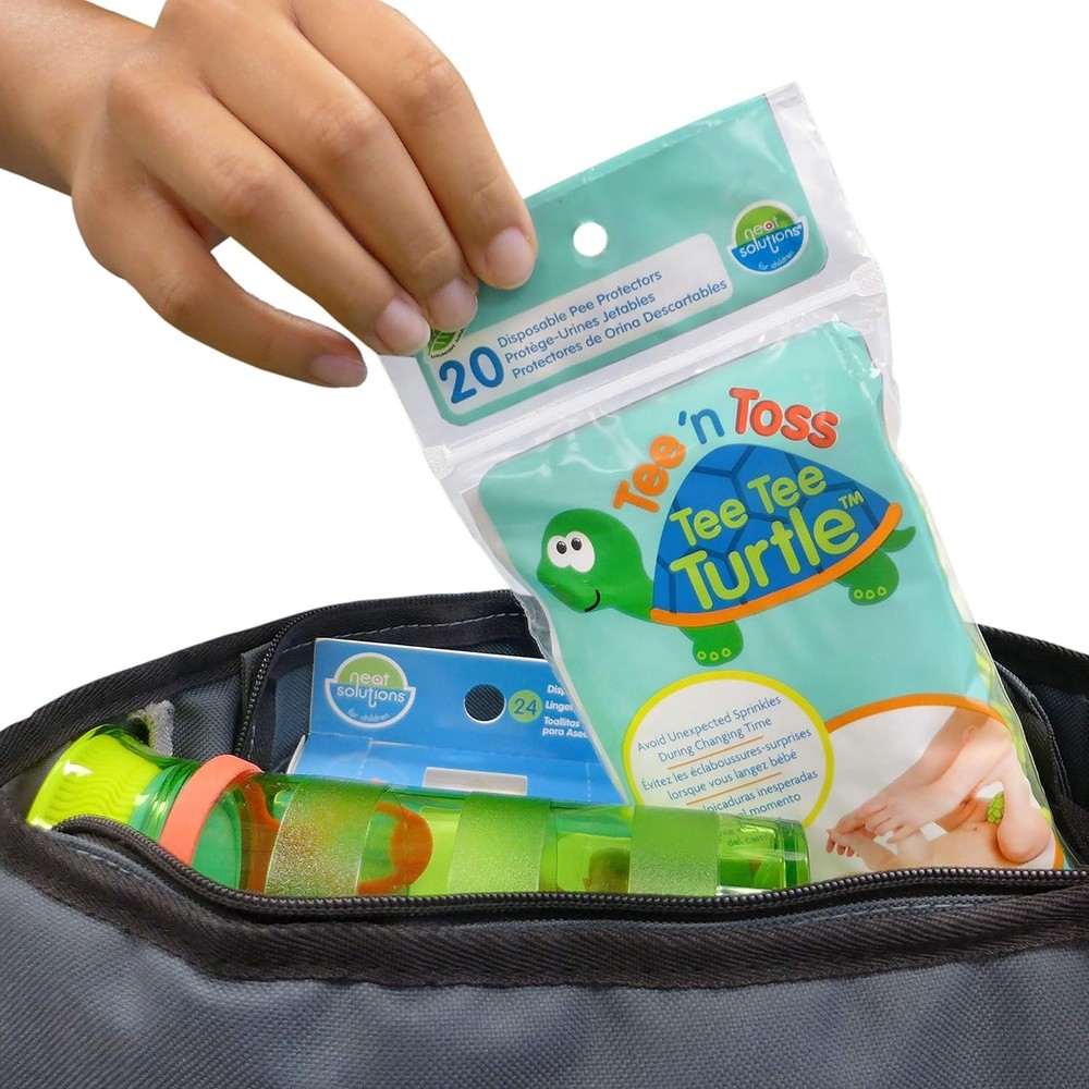Neat Solutions Tee N Toss Turtle, Multi, One Size, 20 Count, 0+ Months