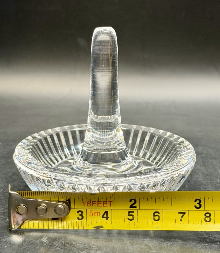 3 Piece Waterford Crystal Vanity Tray Set with Perfume Atomizer & Ring Holder