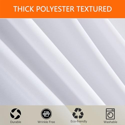 Tablecloth 6FT2P Tablecloth Fitted Table Covers for 6 Foot 6ft | 2pack White