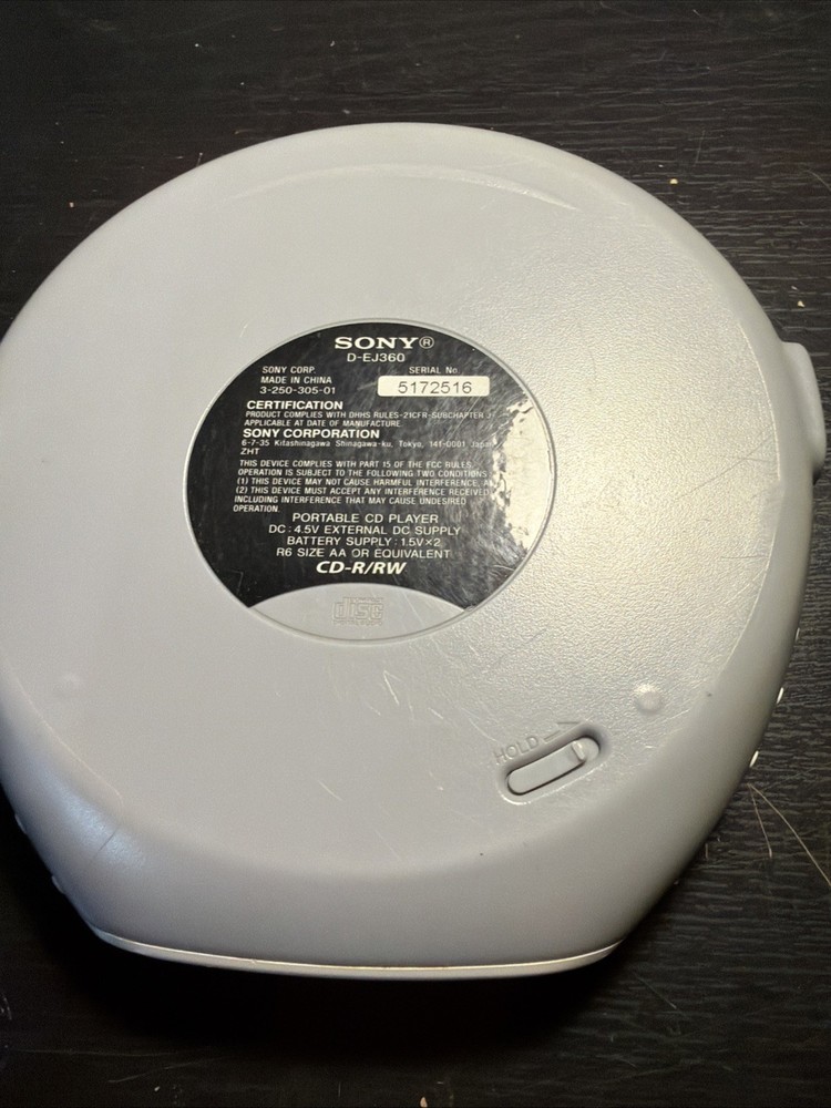 Sony CD Walkman - Personal CD Player - Silver (D- EJ360)