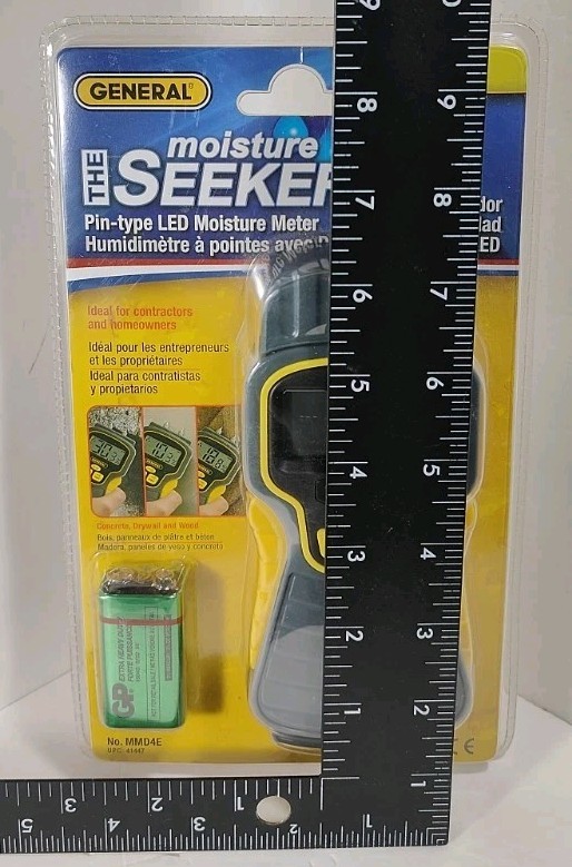 2013 General Tools the Moisture Seeker LED Pin type meter MMD4E NOS