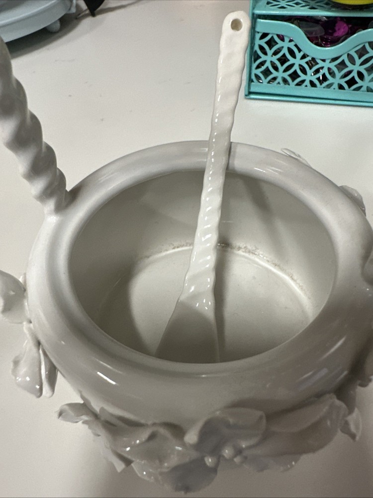 Anthropologie Sugar Container White