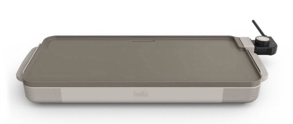 Bella 12" x 22" XL Griddle with Warming Tray Cooking Surface