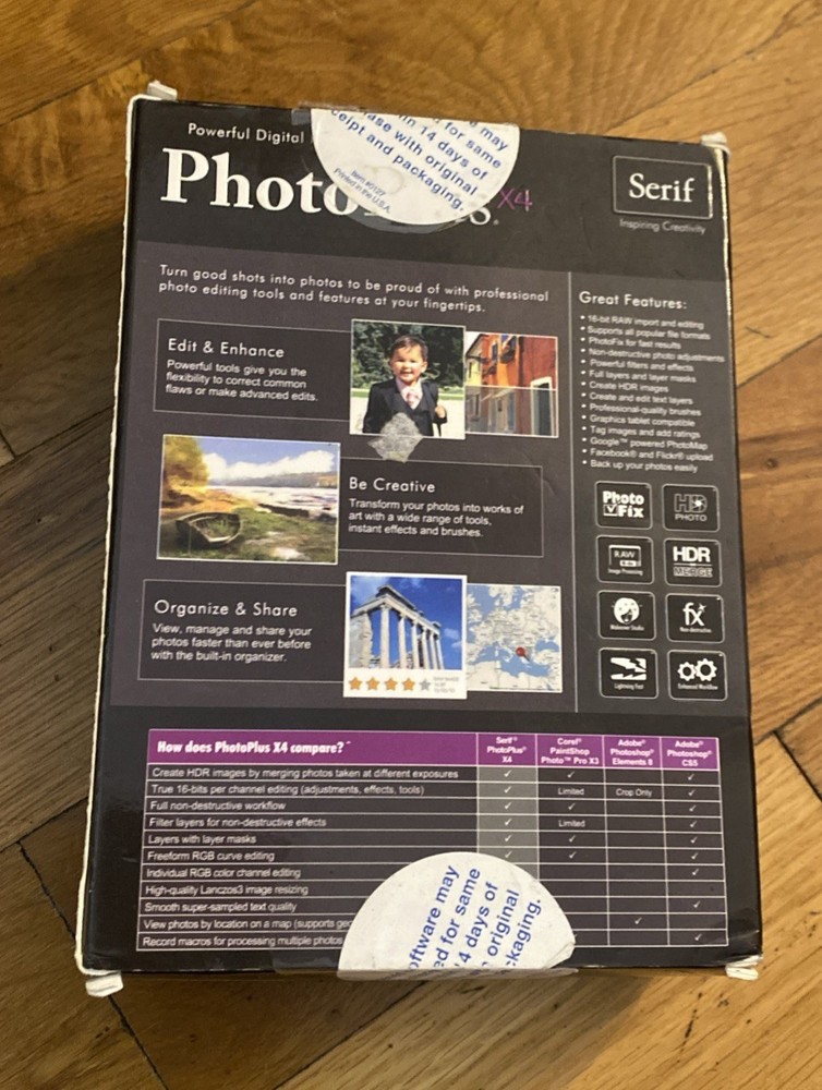 Serif PhotoPlus X4 [Old Version] Sealed
