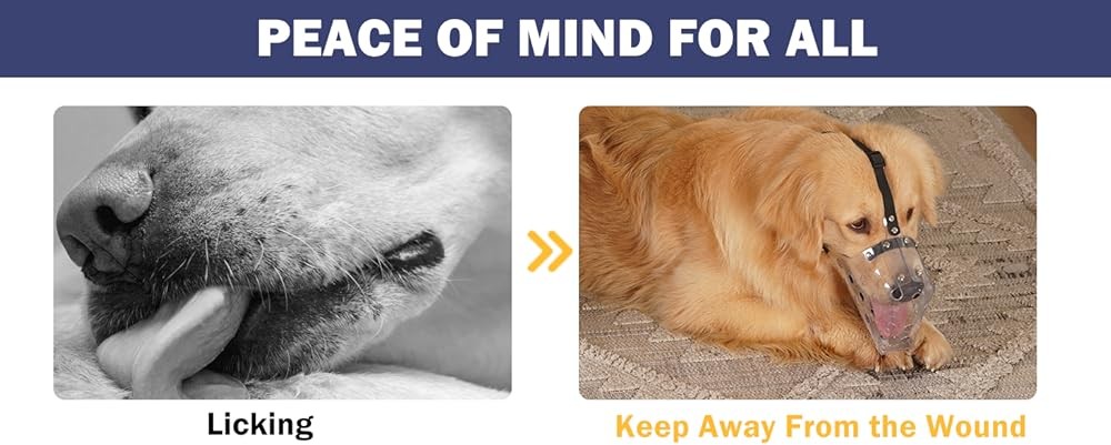 Dog Muzzle, Basket Muzzle for Small Medium Lar Sized Dogs to