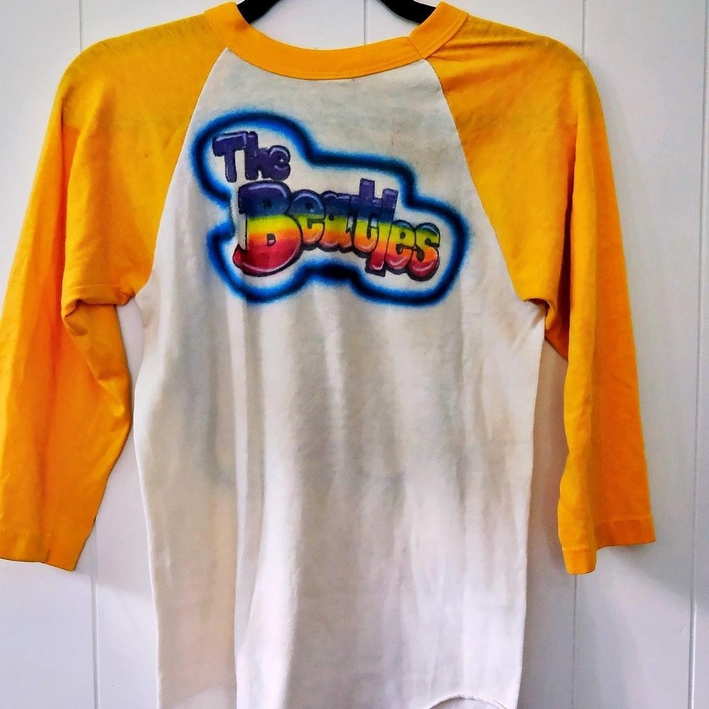 Vintage Beatles airbrush raglan