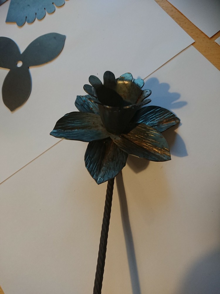 Blacksmith daffodil blank type 1 ready to forge cut out blacksmithing 