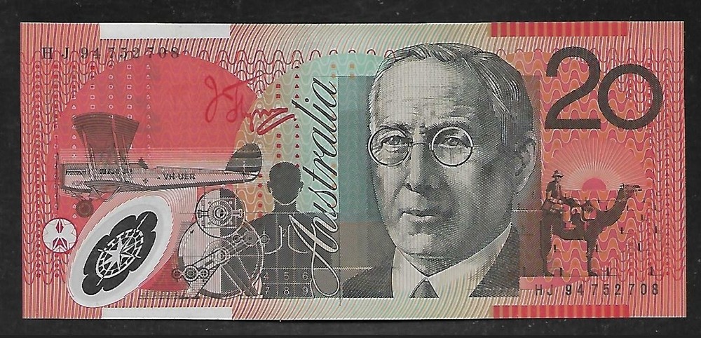 Australia - 20 Dollar Note (1994/6)  P53a - XF+