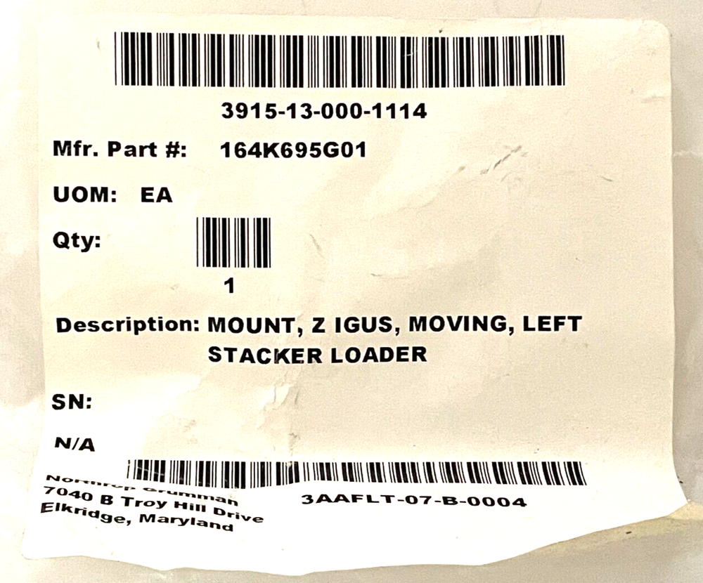 NEW 164K695G01 Z igus Mount