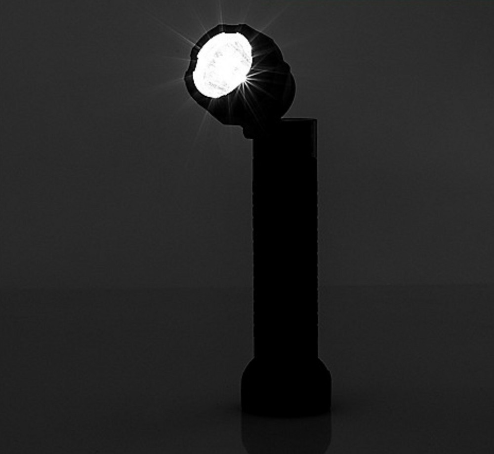 MobilePower LED Flashlight Charcoal Red Green Blue Work Light Hazzard Flashing