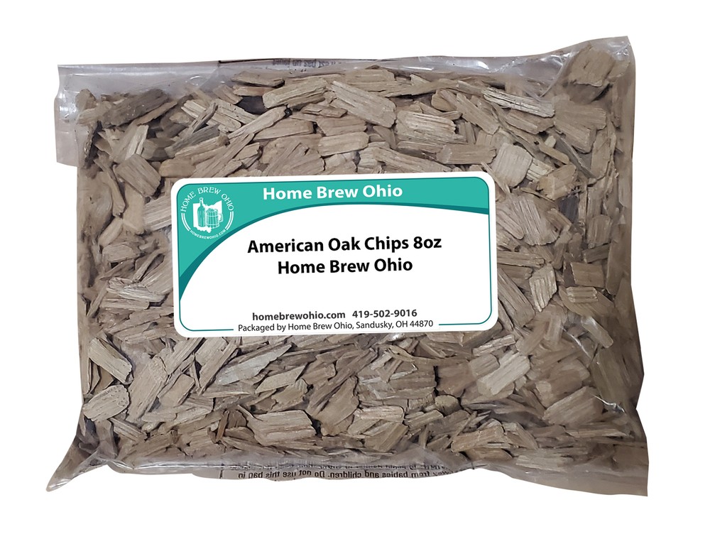American Toasted Oak Chips for Spirits/Wine/Brewing, 1/2 lb