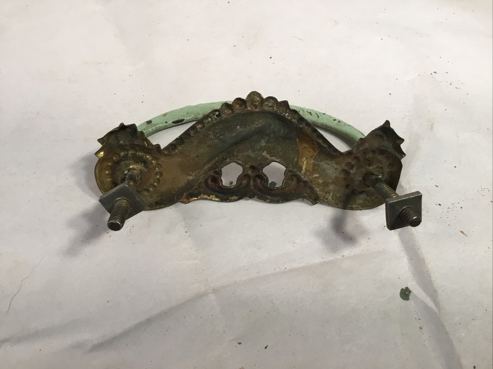 Vintage Drawer Pulls, Painted, Mid Century Modern. ~37 total