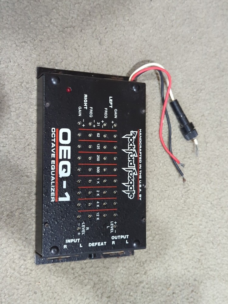 OLD SCHOOL ROCKFORD FOSGATE OEQ-1 OCTAVE EQUALIZER