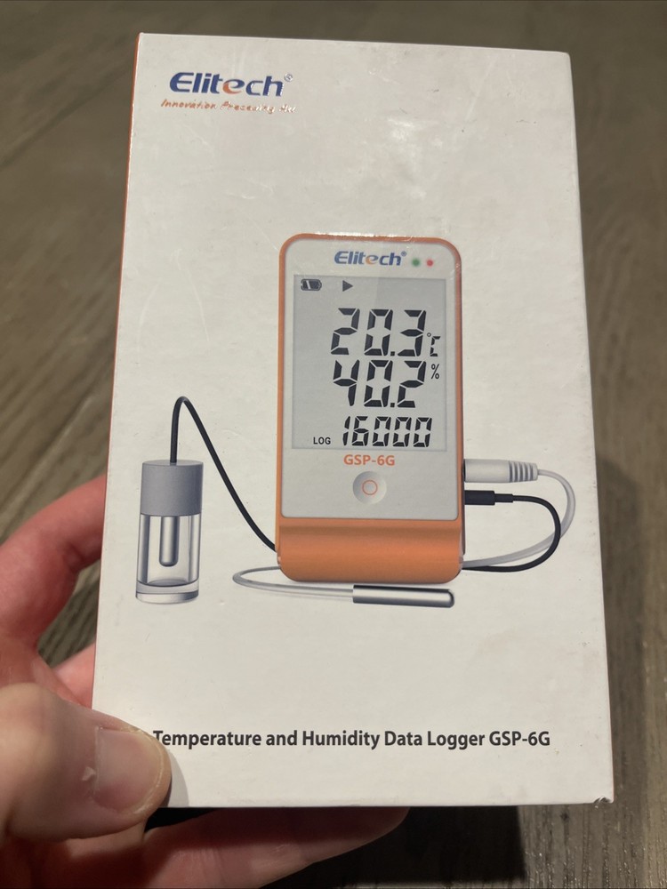 Elitech GSP-6 Temperature and Humidity Data Logger Recorder