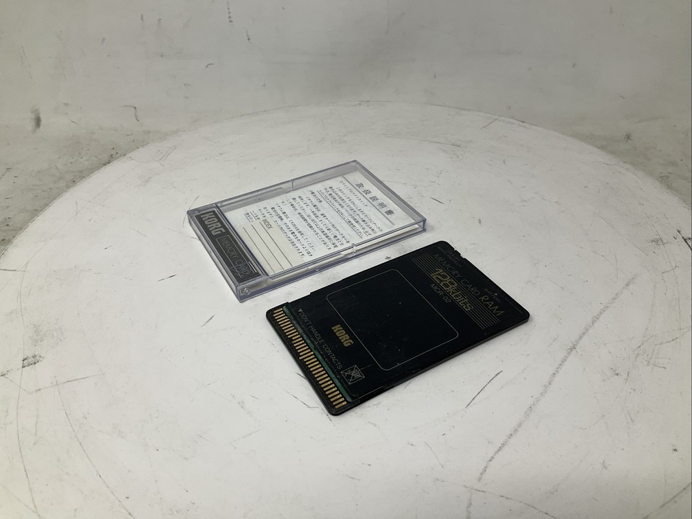 Korg MCR-02 Memory Card 128kbits 128 Kbits RAM with Plastic Case Used Read