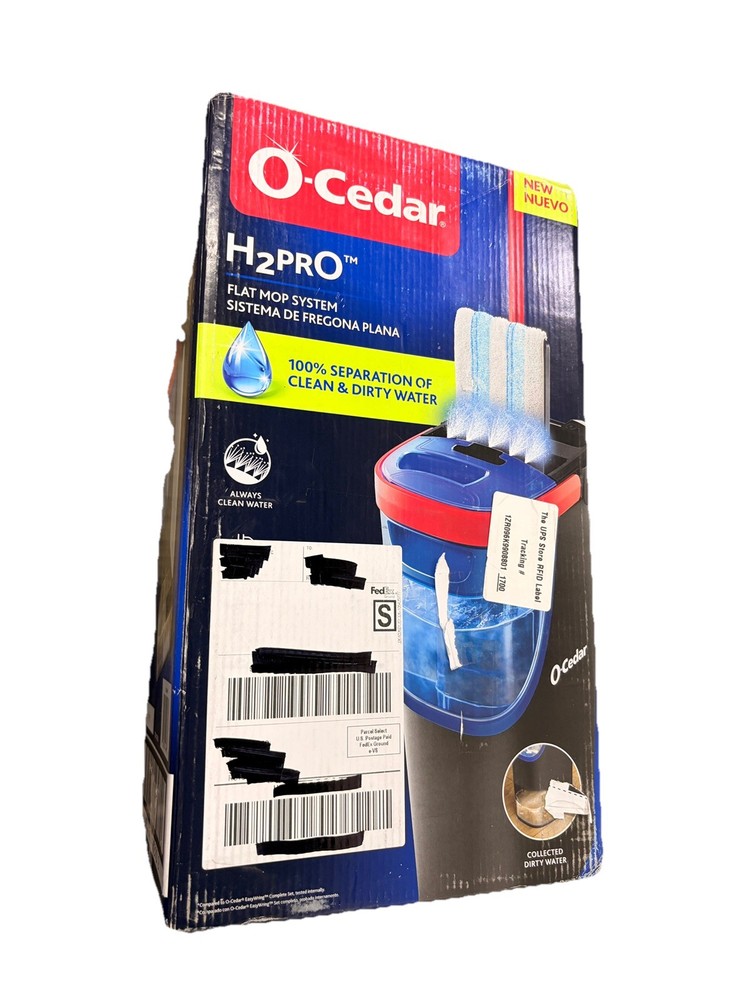 O-Cedar H2prO Flat Mop System Quick Cleaning Tool | New Open Box