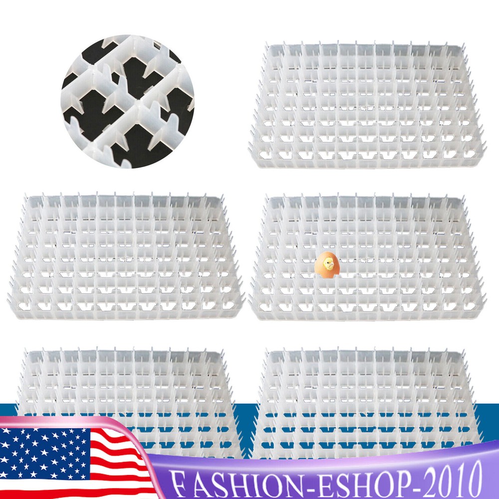 5x 88 Egg Incubator Tray For Poultry Incubator Hatcher Brooder Egg Storage Tray